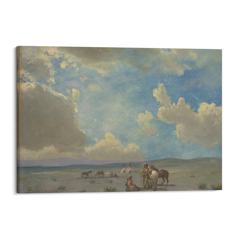 Indian Encampment - Albert Bierstadt - Canvas Print