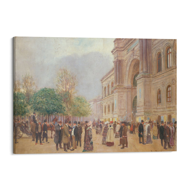La sortie du Salon, au Palais de l’Industrie (1890) - Jean Béraud - Canvas Print
