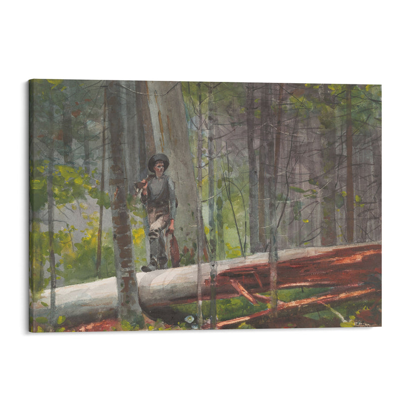 Hunter in the Adirondacks (1892) - Winslow Homer - Canvas Print