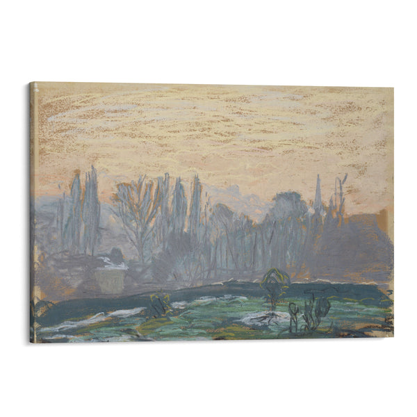 Winter Landscape with Evening Sky (ca. 1870 – 1880) - Claude Monet - Canvas Print