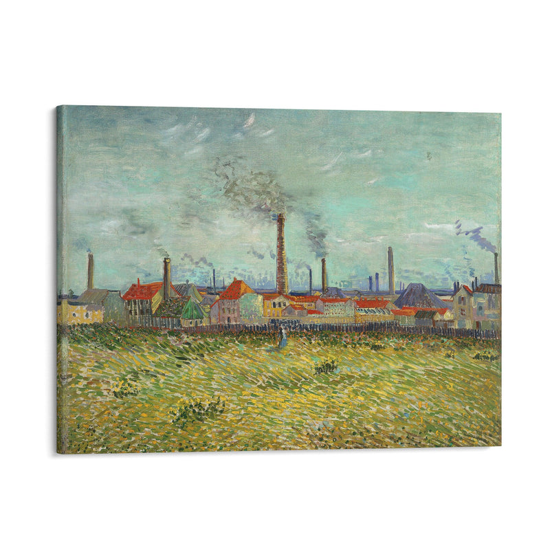 Factories at Clichy (1887) - Vincent van Gogh - Canvas Print - UAIO LMT