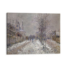 The Snow-Covered Boulevard De Pontoise In Argenteuil (1875) - Claude Monet - Canvas Print