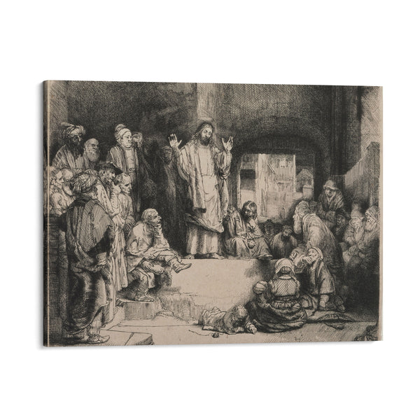 Christ Preaching (‘La Petite Tombe’) (1652) - Rembrandt van Rijn - Canvas Print