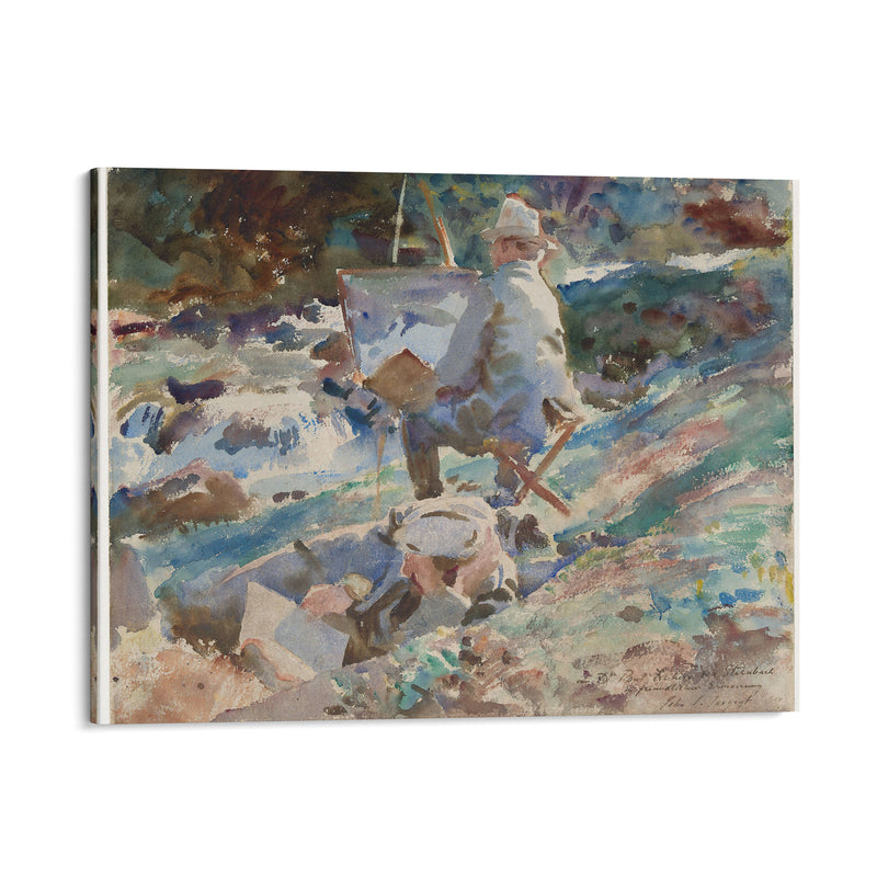 An Artist at His Easel (1914) - John Singer Sargent - Canvas Print