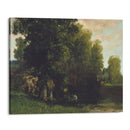 The Edge of the Pool (Au Bord de lEtang) - Gustave Courbet - Canvas Print