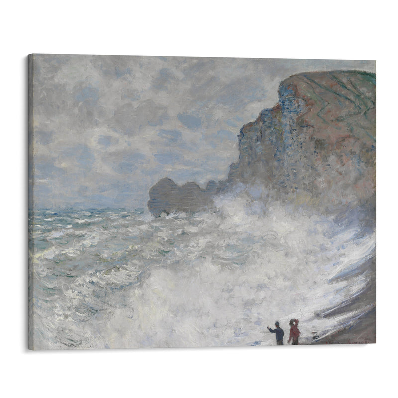 Rough weather at Étretat (1883) - Claude Monet - Canvas Print