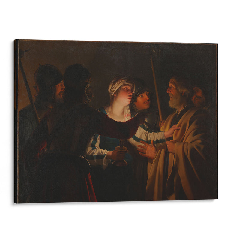 The Denial of St. Peter (c. 1623) - Gerard van Honthorst - Canvas Print