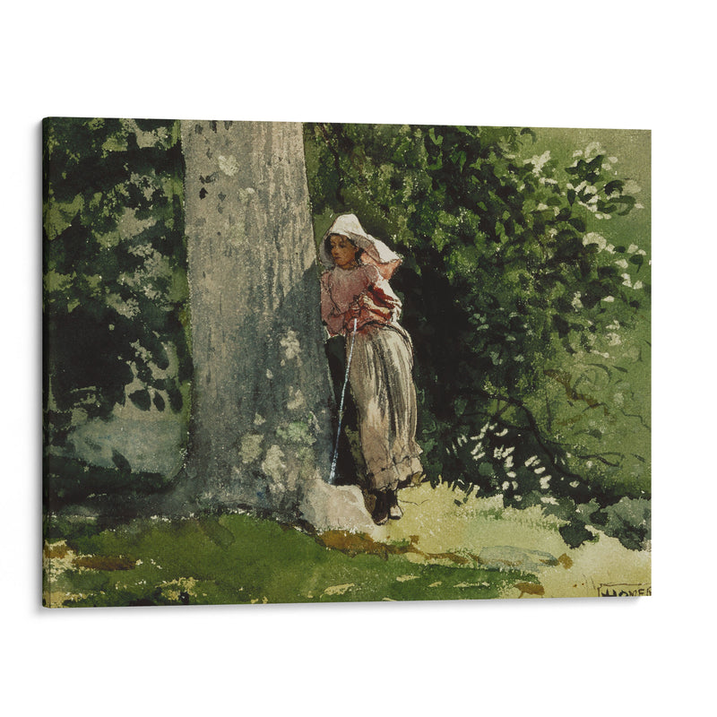 Weary (circa 1878) - Winslow Homer - Canvas Print