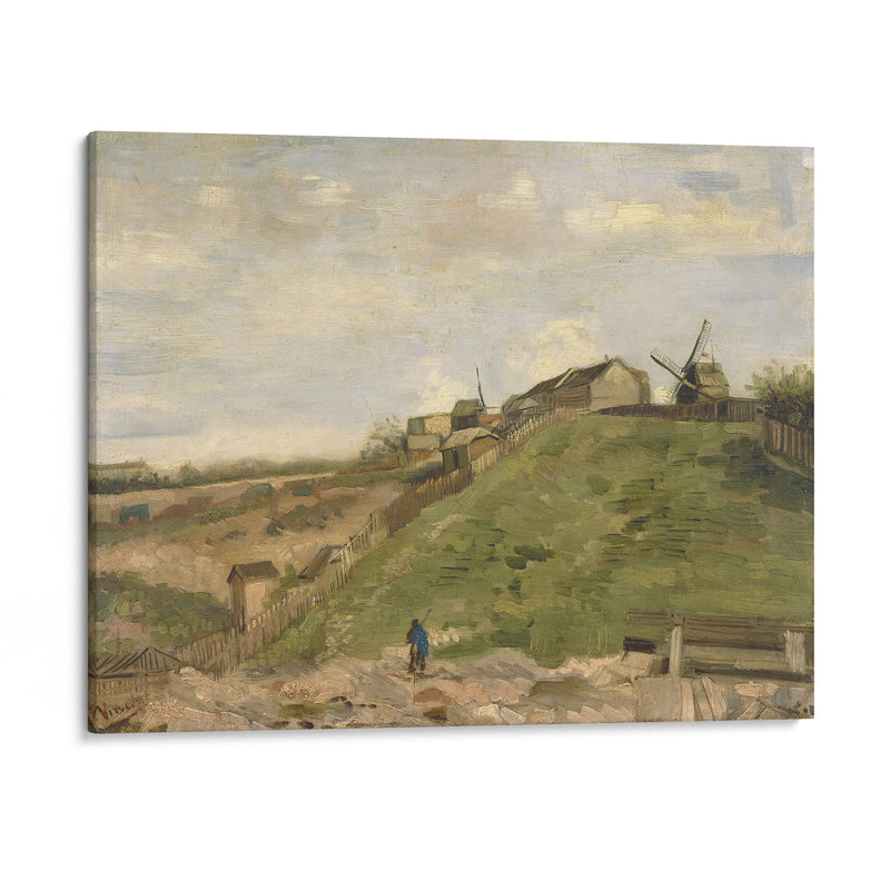 The hill of Montmartre with stone quarry (1886) - Vincent van Gogh - Canvas Print