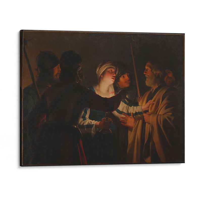 The Denial of St. Peter (c. 1623) - Gerard van Honthorst - Canvas Print