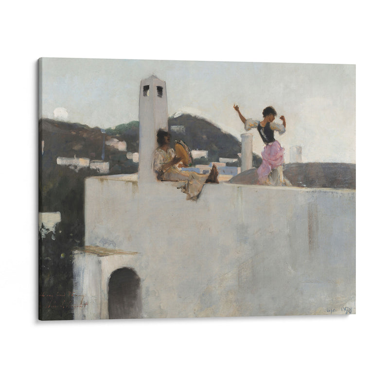 Capri Girl on a Rooftop (1878) - John Singer Sargent - Canvas Print