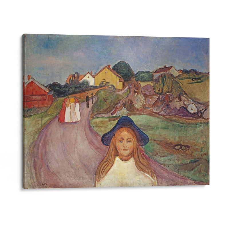 Road In Aasgaardstrand (1901) - Edvard Munch - Canvas Print