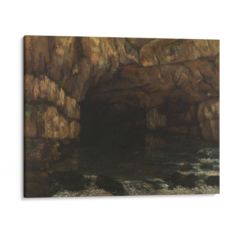 La source de la Loue (The Source of the Loue)  (circa 1864) - Gustave Courbet - Canvas Print