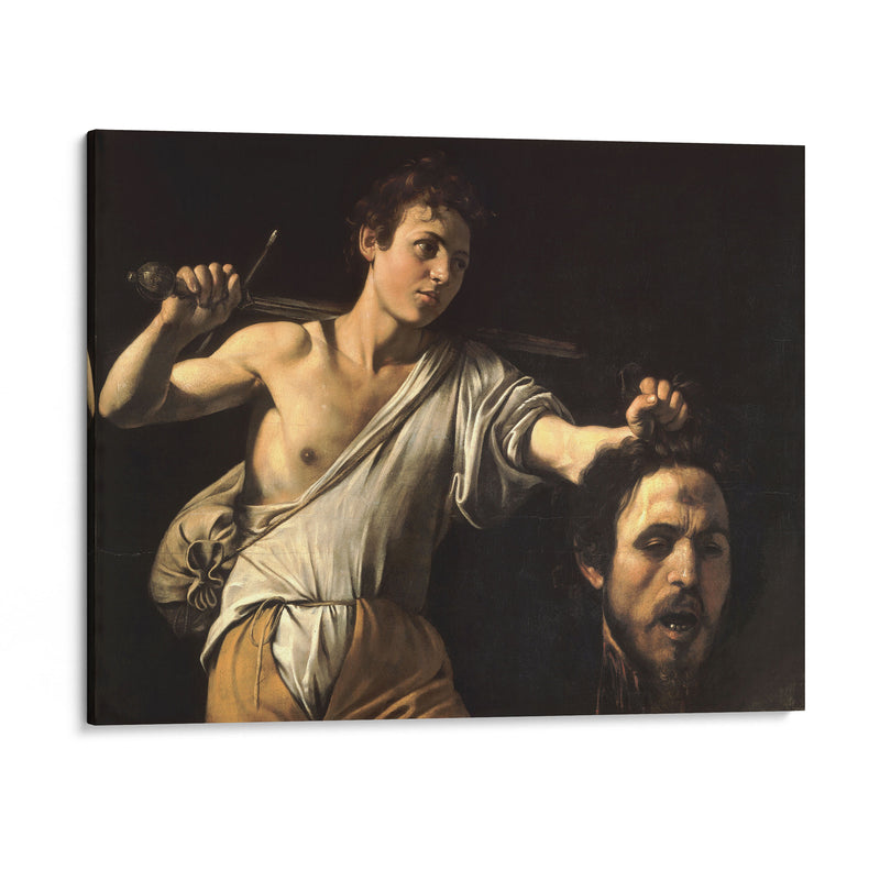 David with the Head of Goliath (1600-1601) - Caravaggio - Canvas Print