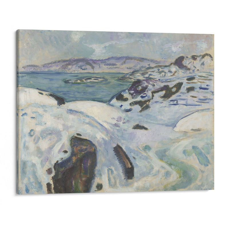 Winter on the Fiord (1915) - Edvard Munch - Canvas Print