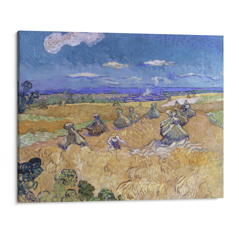 Wheat Fields with Reaper, Auvers - Vincent van Gogh - Canvas Print - UAIO LMT