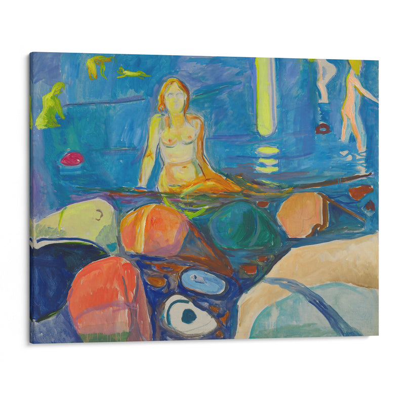 Bathing Woman and Children (1930–1935) - Edvard Munch - Canvas Print