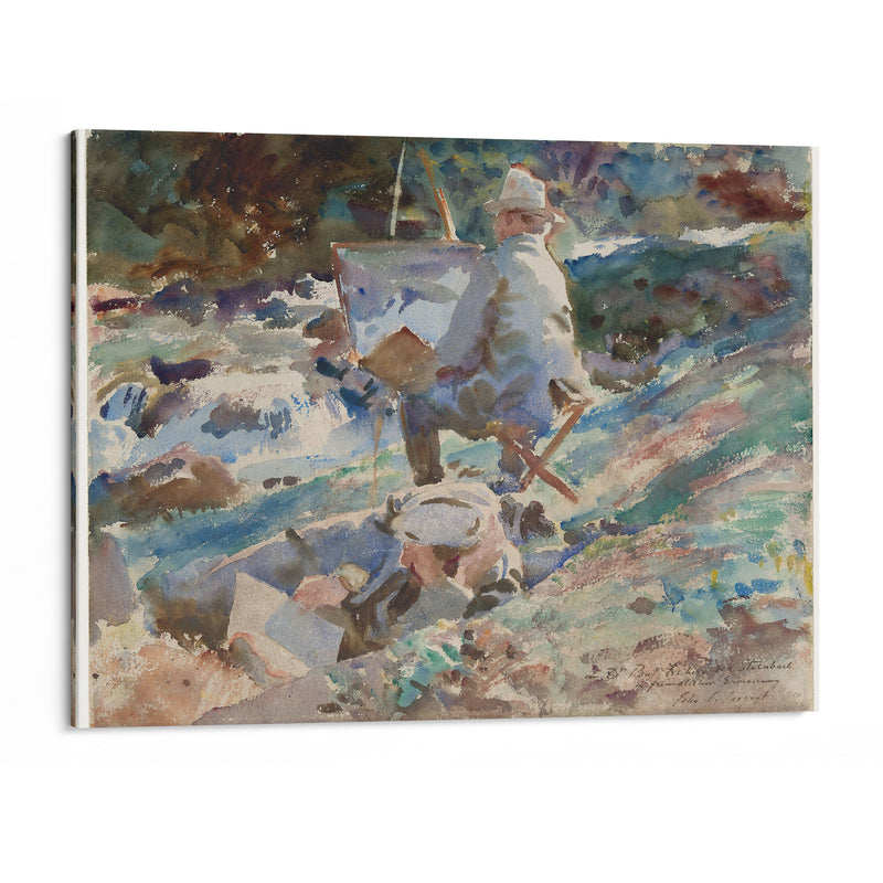 An Artist at His Easel (1914) - John Singer Sargent - Canvas Print