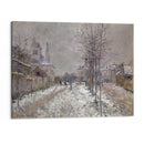 The Snow-Covered Boulevard De Pontoise In Argenteuil (1875) - Claude Monet - Canvas Print