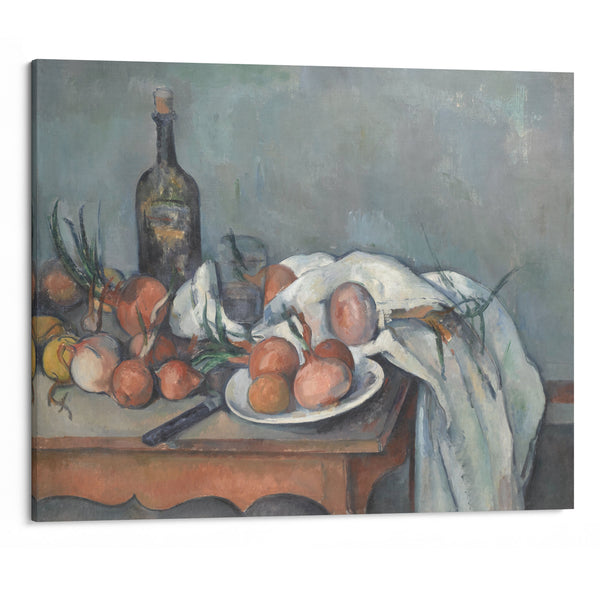 Still Life with Onions (1896 - 1898) - Paul Cézanne - Canvas Print
