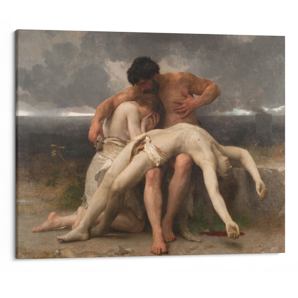 The First Mourning (1888) - William Bouguereau - Canvas Print