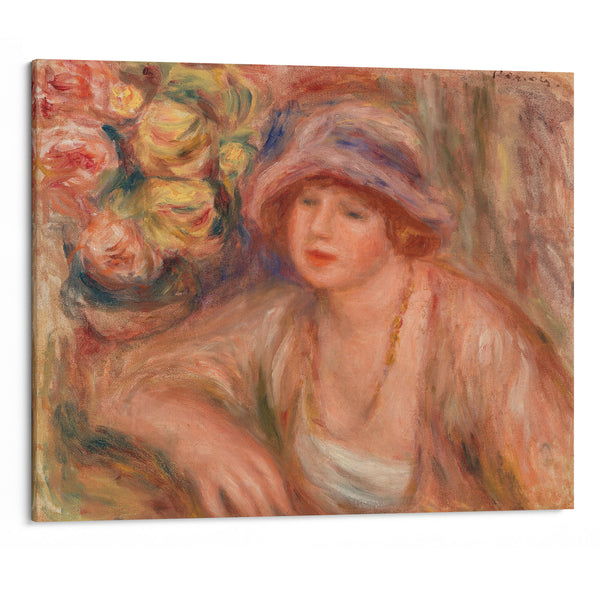 Woman Leaning (Femme accoudée) (1918) - Pierre-Auguste Renoir - Canvas Print