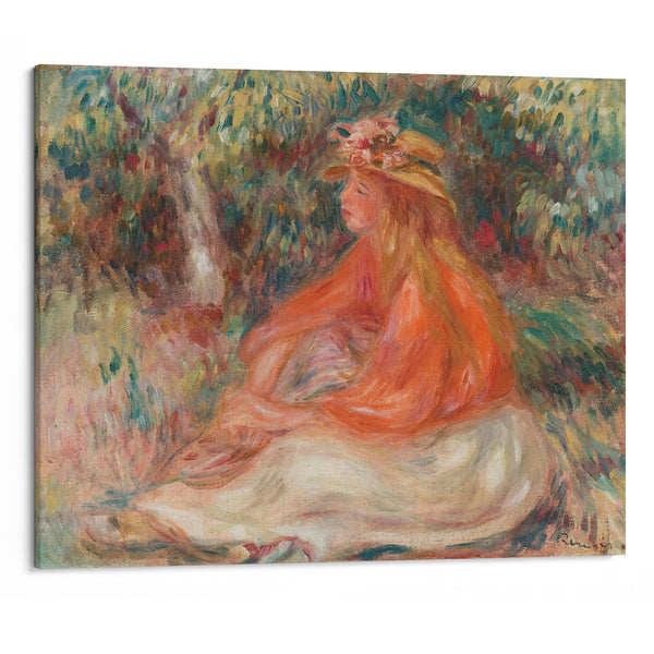 Seated Woman (Femme assise) (c. 1910) - Pierre-Auguste Renoir - Canvas Print