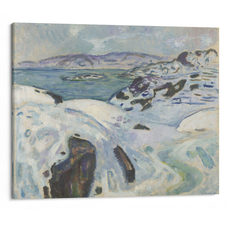 Winter on the Fiord (1915) - Edvard Munch - Canvas Print