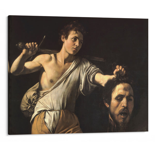 David with the Head of Goliath (1600-1601) - Caravaggio - Canvas Print