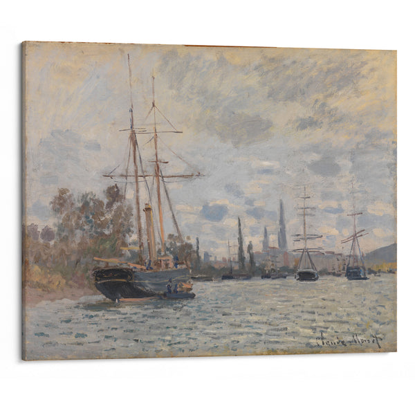 The Seine near Rouen (ca 1874) - Claude Monet - Canvas Print