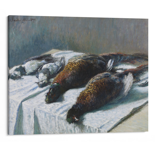 Still Life with Pheasants and Plovers (1879) - Claude Monet - Canvas Print