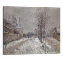 The Snow-Covered Boulevard De Pontoise In Argenteuil (1875) - Claude Monet - Canvas Print