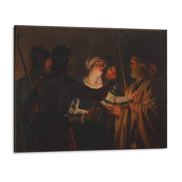 The Denial of St. Peter (c. 1623) - Gerard van Honthorst - Canvas Print