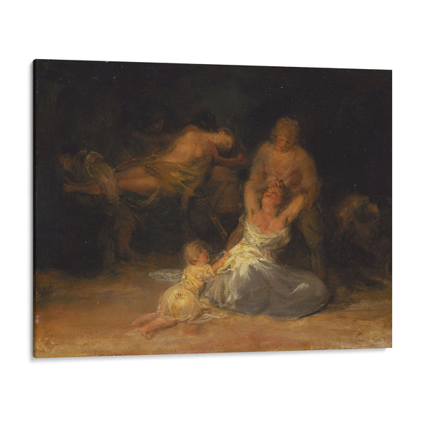 Act of Violence against Two Women (1810 – 1812) - Francisco de Goya - Canvas Print