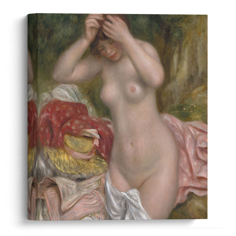 Bather Arranging Her Hair (1893) - Pierre-Auguste Renoir - Canvas Print