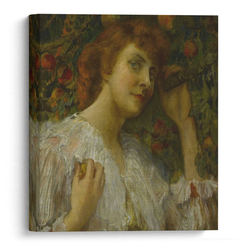 Lady with Peaches - Frederick Arthur Bridgman - Canvas Print