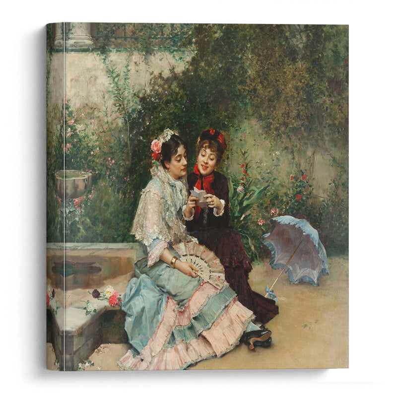 The letter - Raimundo de Madrazo y Garreta - Canvas Print