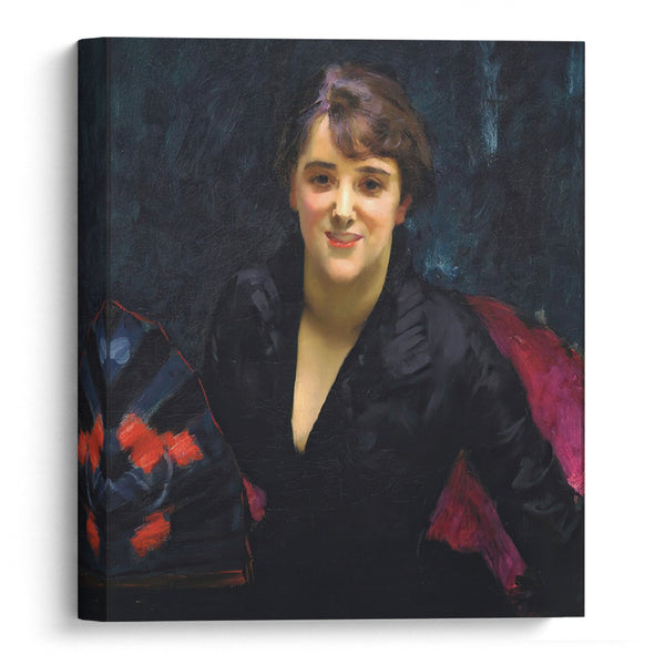 Madame Errazuriz or The Lady in Black (c. 1882-1883) - John Singer Sargent - Canvas Print