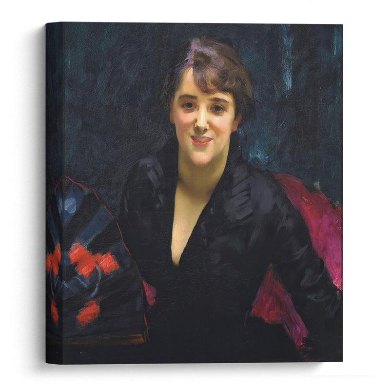 Madame Errazuriz or The Lady in Black (c. 1882-1883) - John Singer Sargent - Canvas Print