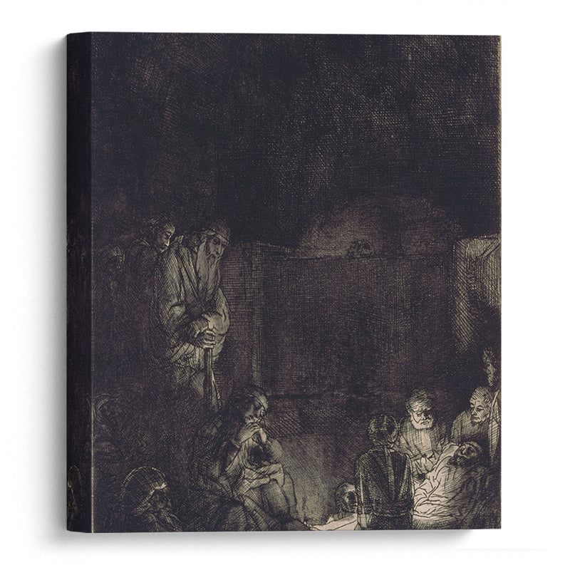 The Entombment (1654) - Rembrandt van Rijn - Canvas Print