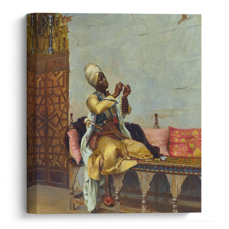 Stringing Pearls (1882) - Theodoros Ralli - Canvas Print