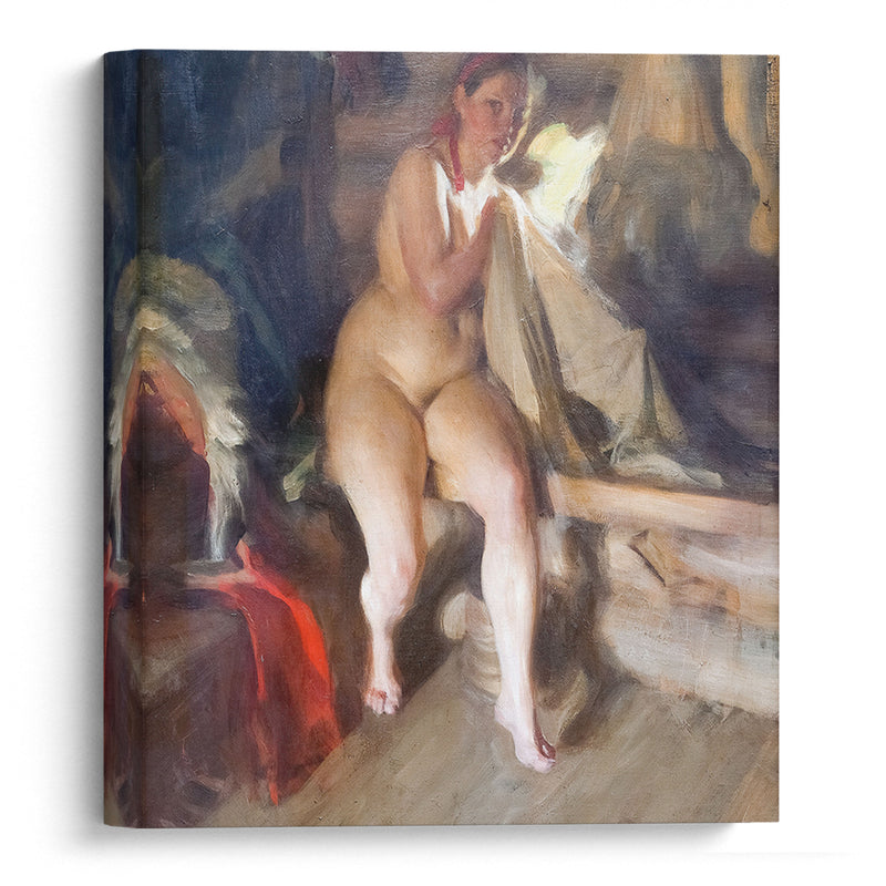 In the Loft (1904) - Anders Zorn - Canvas Print