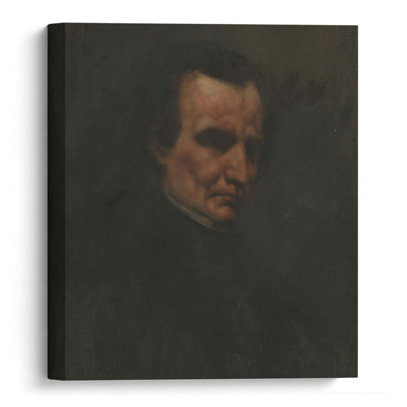 Portrait of the Composer Hector Berlioz (1850) - Gustave Courbet - Canvas Print