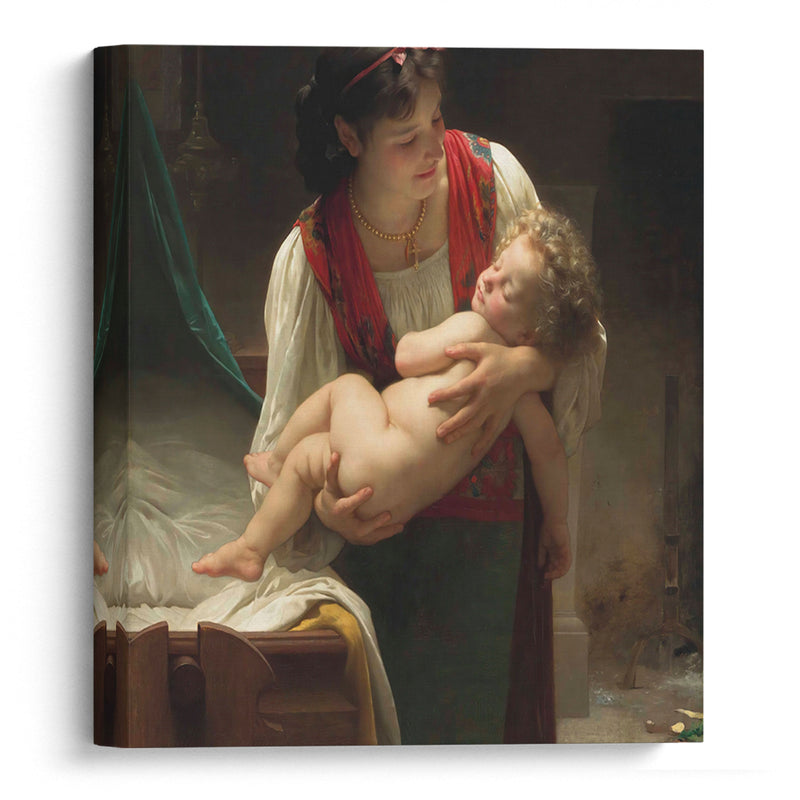 Berceuse (Le coucher) (1873) - William Bouguereau - Canvas Print