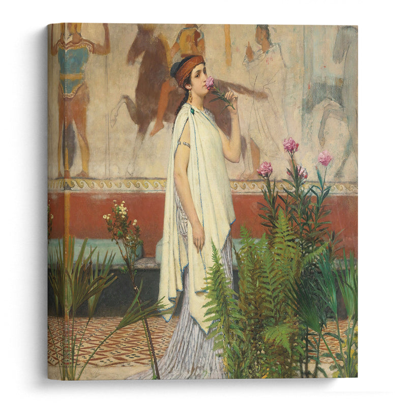 A Greek Woman (1869) - Lawrence Alma-Tadema - Canvas Print