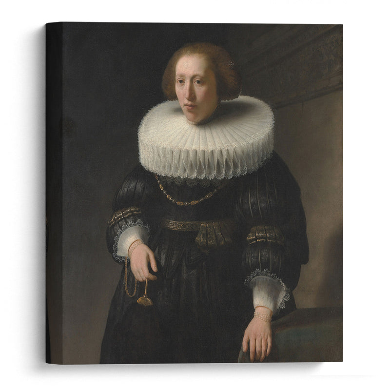 Portrait of a Woman (1632) - Rembrandt van Rijn - Canvas Print