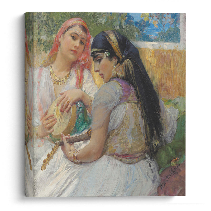 Two young Algerians - Frederick Arthur Bridgman - Canvas Print