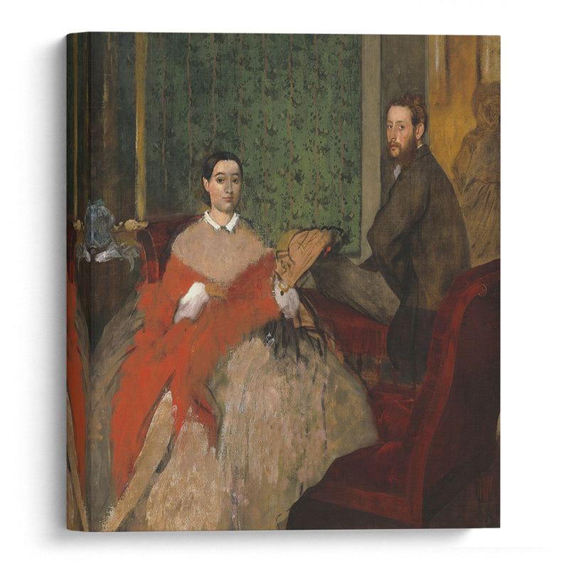 Edmondo and Thérèse Morbilli (c. 1865) - Edgar Degas - Canvas Print