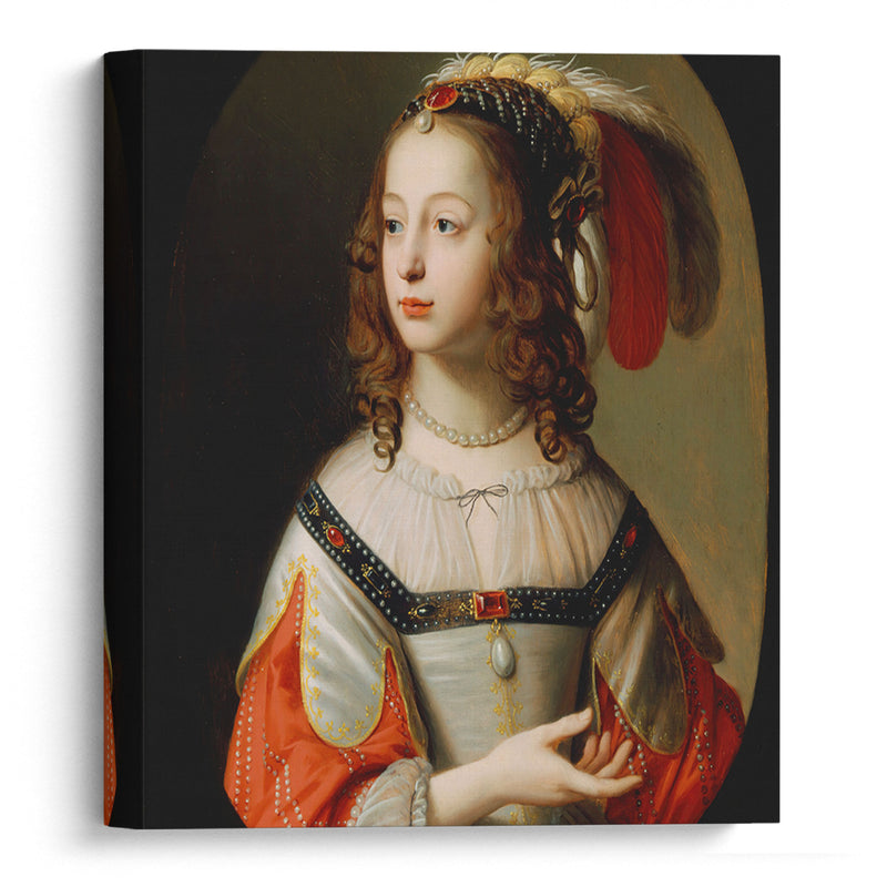 Portrait of Sophia, Princess Palatine (1641) - Gerard van Honthorst - Canvas Print