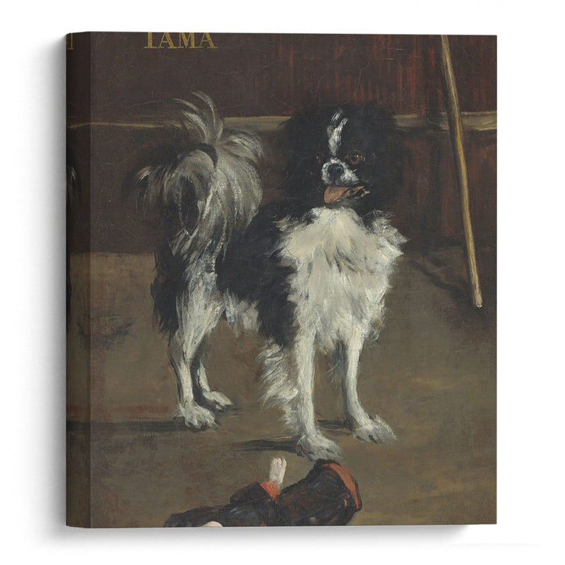 Tama,the Japanese Dog (c. 1875) - Édouard Manet - Canvas Print